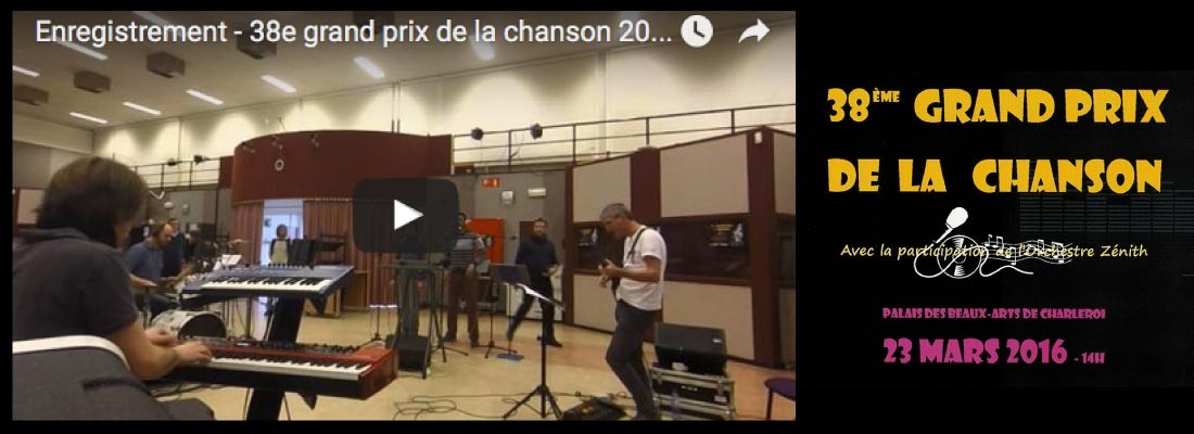Enregistrement du 38e Grand Prix de la Chanson de Charleroi