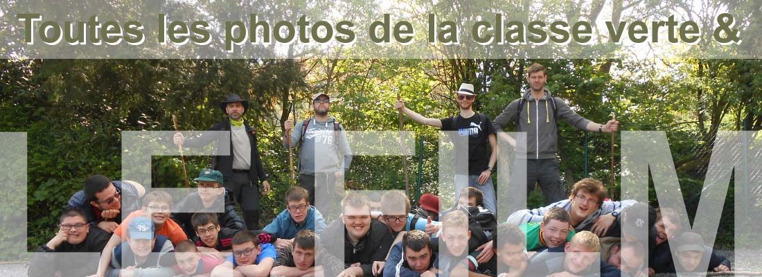 Le film et les photos de la classe verte de Daverdisse 2016