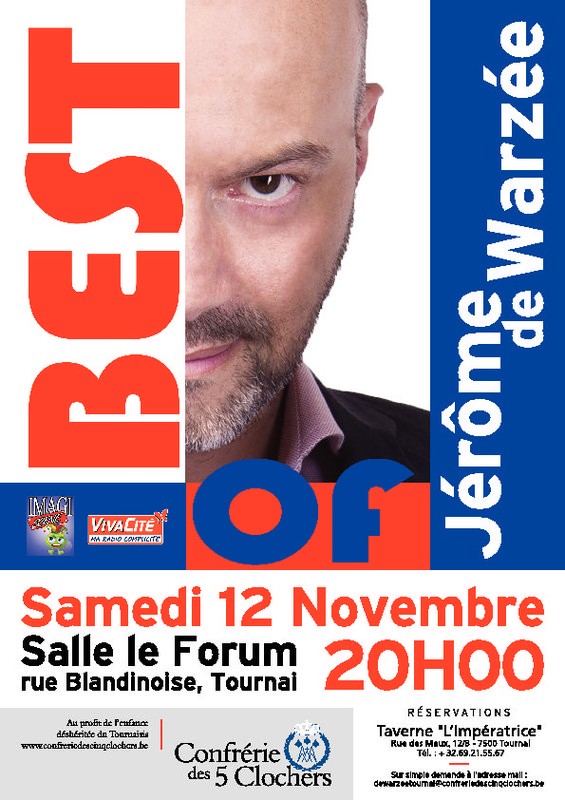 Affiche du spectacle de Jérôme de Warzée - Forum - Tournai