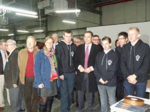 Le Ministre Prévos et nos 4 stagiaires du Saulchoir