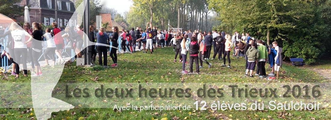 12 élèves du Saulchoir participent aux  2 heures des Trieux à Leers