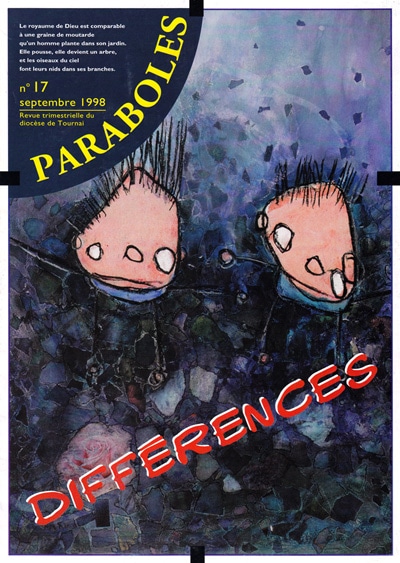 Couverture du magazine Paraboles n°17 - Septembre 1998 - Jubilé 2000 - ART et différences - École spécialisée : Les Colibris
