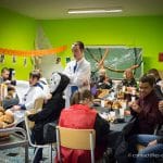 Le déjeuner pédagogique d'Halloween 2016 du Saulchoir organisé par Sylvie Delaunoy et Isabelle Martinache
