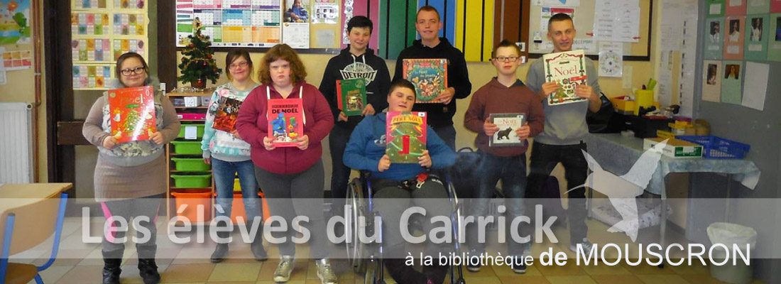 Les élèves du Carrick se rendent à la bibliothèque communale de Mouscron