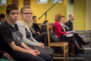 Une photo de la célébration de Noël 2016 du Saulchoir dans l'église de Kain-la-Tombe - École "Les Colibris"