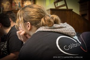 Une photo de la célébration de Noël 2016 du Saulchoir dans l'église de Kain-la-Tombe - École "Les Colibris"