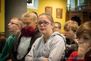 Une photo de la célébration de Noël 2016 du Saulchoir dans l'église de Kain-la-Tombe - École "Les Colibris"