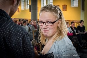 Une photo de la célébration de Noël 2016 du Saulchoir dans l'église de Kain-la-Tombe - École "Les Colibris"