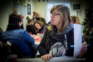 Une photo du goûter de Noël et du grand jeu musical 2016 du Ricochet - Ecole "Les Colibris"