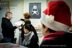 Une photo du goûter de Noël et du grand jeu musical 2016 du Ricochet - Ecole "Les Colibris"