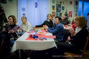 Une photo du goûter de Noël et du grand jeu musical 2016 du Ricochet - Ecole "Les Colibris"