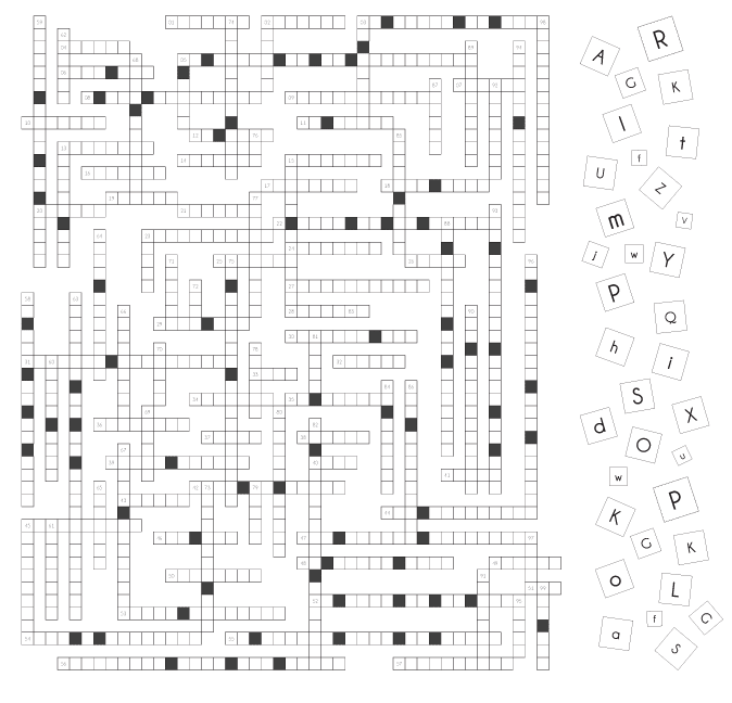 Grille de mots croisés sur le thème des films