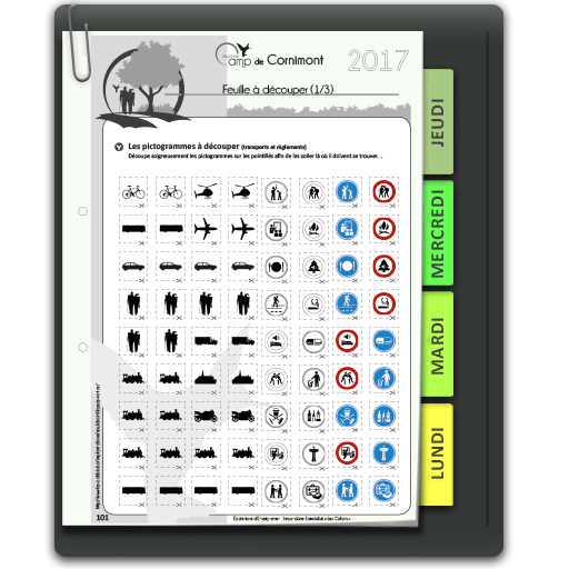 Illustration d'une page du Petit Routard du Saulchoir - Carnet de voyage - Cornimont 2017