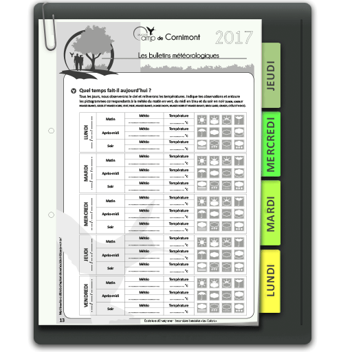 Illustration d'une page du Petit Routard du Saulchoir - Carnet de voyage - Cornimont 2017