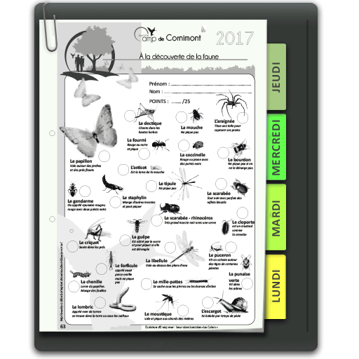 Illustration d'une page du Petit Routard du Saulchoir - Carnet de voyage - Cornimont 2017