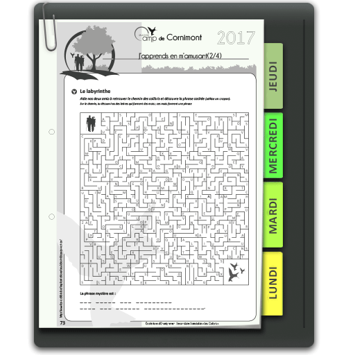 Illustration d'une page du Petit Routard du Saulchoir - Carnet de voyage - Cornimont 2017