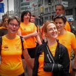 Les 20km de Bruxelles 2017 avec deux élèves de l'Étincelle : Justine et Estelle - Les Colibris