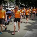 Les 20km de Bruxelles 2017 avec deux élèves de l'Étincelle : Justine et Estelle - Les Colibris