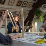 Préparation de l'exposition d'ART et différences à la Maison de la culture de Tournai - 2017 - Saulchoir - Colibris