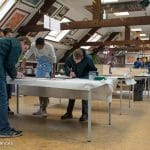 Préparation de l'exposition d'ART et différences à la Maison de la culture de Tournai - 2017 - Saulchoir - Colibris