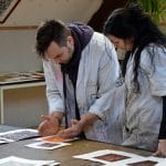 Préparation de l'exposition d'ART et différences à la Maison de la culture de Tournai - 2017 - Saulchoir - Colibris