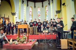 Une photo de la célébration de Noël 2017 du Saulchoir - Les Colibris