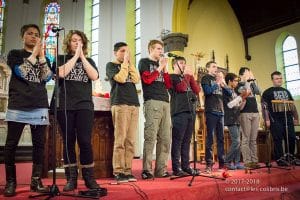 Une photo de la célébration de Noël 2017 du Saulchoir - Les Colibris