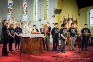 Une photo de la célébration de Noël 2017 du Saulchoir - Les Colibris