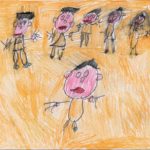 Illustration d'un dessin - Le bonhomme et l'enfant - ART et différences - École spécialisée : Les Colibris
