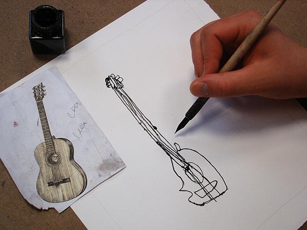Musique à la cire : Illustration d'une étape du déroulement de cours d'une fiche d'activité de l'atelier ART et différences