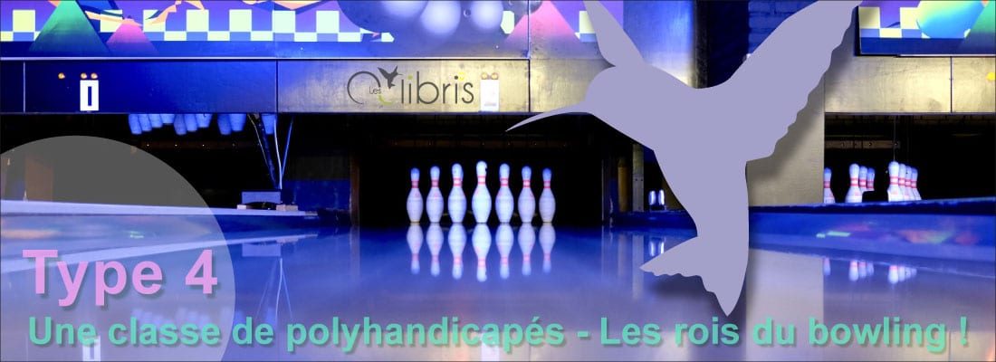 Les élèves polyhandicapés de forme 1 / type 4 du Saulchoir au bowling