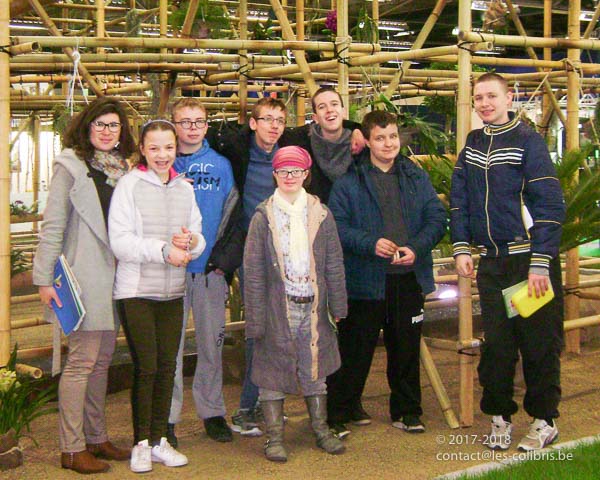 Des élèves du Saulchoir visitent le salon Déco & Jardin à Tournai Expo