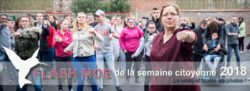 Image à la une de l'article du flashmob 2018 de la semaine de la citoyenneté du Saulchoir