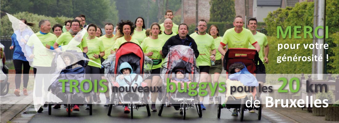 Bannière de l'article de l'entraiment pour les 20 km de Bruxelles à Saint-Sauveur avec les trois nouveaux buggys