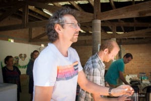 Une photo de la première marche de l'école "Les Colibris"