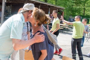 Une photo de la première marche de l'école "Les Colibris"