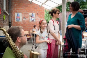 Une photo de la première marche de l'école "Les Colibris"