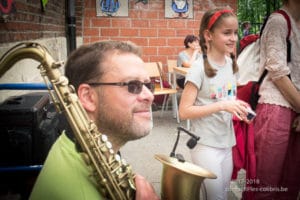 Une photo de la première marche de l'école "Les Colibris"