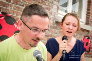 Une photo de la première marche de l'école "Les Colibris"