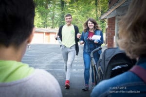 Une photo de la première marche de l'école "Les Colibris"