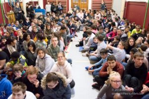 Une photo de la remise de prix de la course interclasse 2018