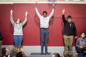 Une photo de la remise de prix de la course interclasse 2018