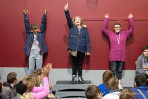 Une photo de la remise de prix de la course interclasse 2018