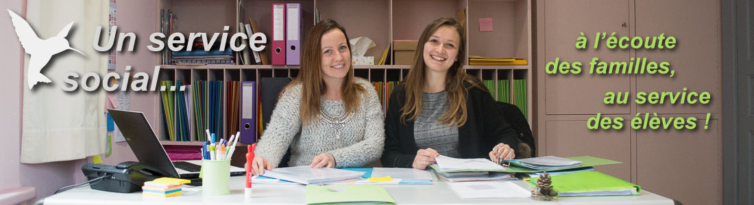 Mélanie Laloux et Inès Lecomte, les deux assistantes sociales de l'école spécialisée "Les Colibris".