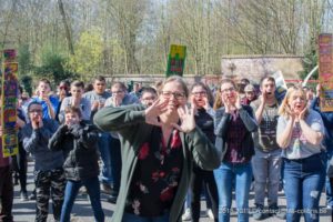 Une photo de la flash mob de la journée de la citoyenneté 2019 du Saulchoir