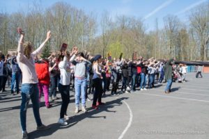 Une photo de la flash mob de la journée de la citoyenneté 2019 du Saulchoir