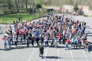 Une photo de la flash mob de la journée de la citoyenneté 2019 du Saulchoir