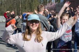 Une photo de la flash mob de la journée de la citoyenneté 2019 du Saulchoir