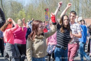 Une photo de la flash mob de la journée de la citoyenneté 2019 du Saulchoir