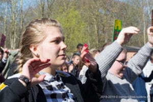 Une photo de la flash mob de la journée de la citoyenneté 2019 du Saulchoir